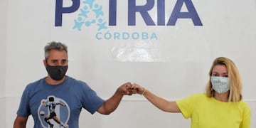 Martín Fresneda y la diputada Gabriela Estévez (presidenta), están al frente de la Casa Patria. (Twitter)