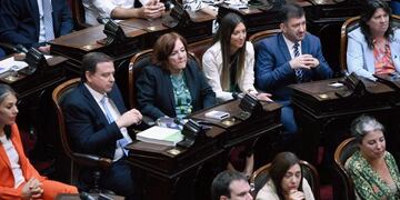 El bloque Unidad Federal, conformado por exintegrantes del Frente de Todos y la schiarettista Alejandra Vigo. Foto: La Voz.