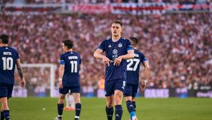 Victoria de Talleres y festejo con pedido de disculpas de Federico Girotti a River (Prensa Talleres).