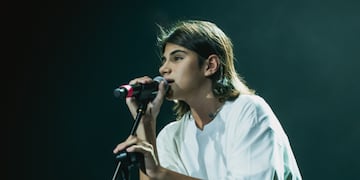 El joven rosarino deslumbra a todos con su voz.