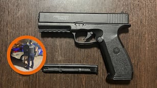 El arma del nuevo hecho de violencia en Corral de Bustos, provincia de Córdoba.