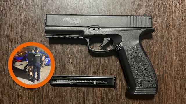 El arma del nuevo hecho de violencia en Corral de Bustos, provincia de Córdoba.