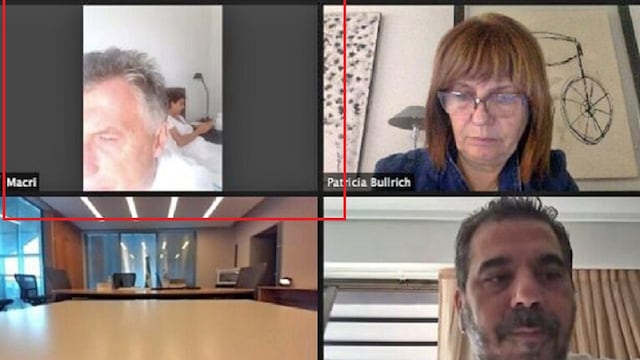El descuido de Mauricio Macri durante una reunión por Zoom con Juntos por el Cambio