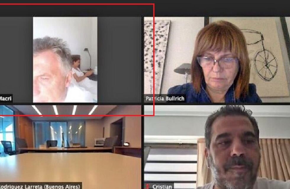 El descuido de Mauricio Macri durante una reunión por Zoom con Juntos por el Cambio
