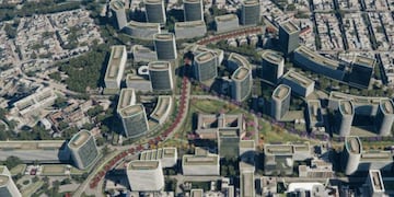 Así se vería el nuevo barrio que proponen. (Foto: MRA+A)