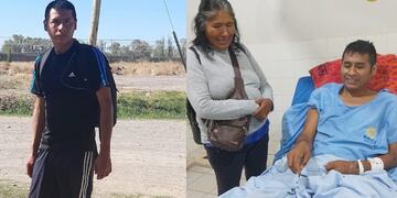 Ángel Vicente Choque, el argentino internado en Bolivia.