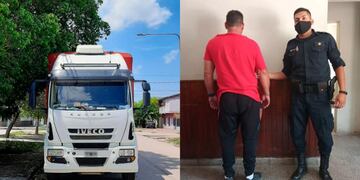 Detuvieron a un camionero que fingió un robo.