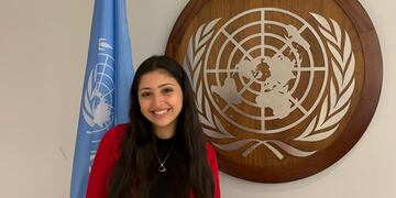 La joven abogada disertó en la Organización de Naciones Unidas (ONU).