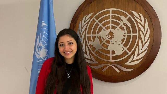 La joven abogada disertó en la Organización de Naciones Unidas (ONU).