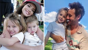 La China Suárez y Benjamín Vicuña juntos en un evento escolar