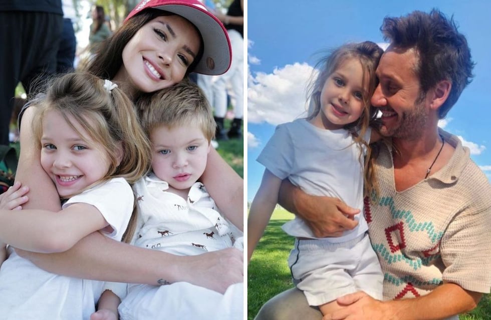 La China Suárez y Benjamín Vicuña juntos en un evento escolar