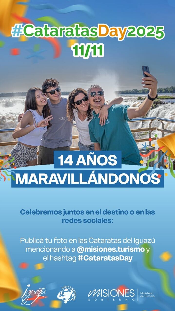 CataratasDay: Iguazú celebra un nuevo aniversario como Maravilla Natural del Mundo con una ronda de negocios, descuentos y promoción del destino.