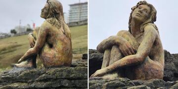 Se conoció el autor de la escultura que apareció en Mar del Plata y explicó por qué la “soltó”