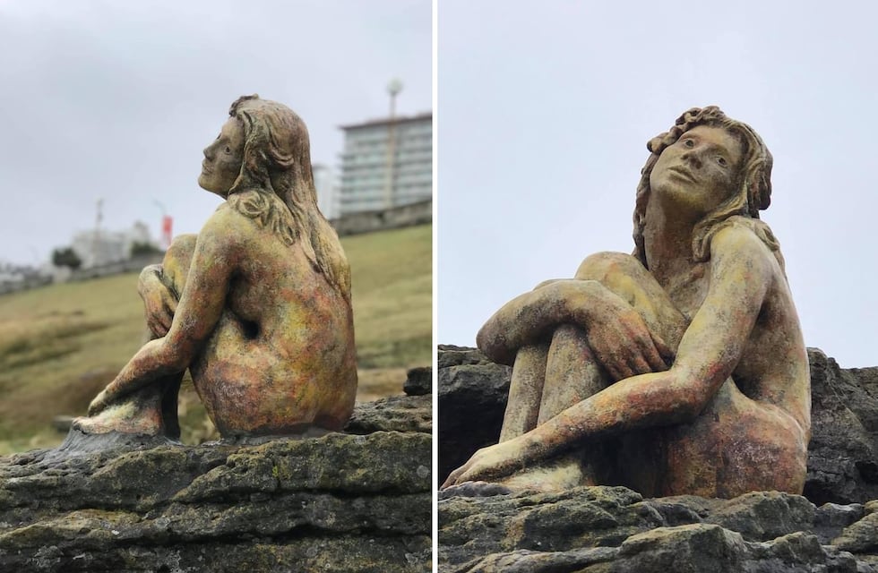 Se conoció el autor de la escultura que apareció en Mar del Plata y explicó por qué la “soltó”