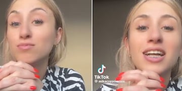Una joven de Córdoba contó que le fueron infiel y se viralizó en TikTok. (@mikacrescimone)