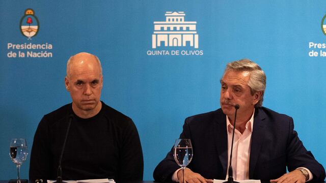 Alberto Fernández y Larreta.