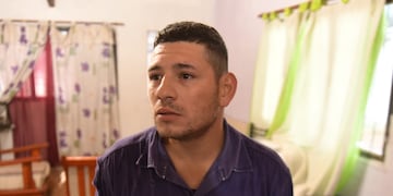Maximiliano, el vecino que frenó el ataque de los dogos y los mató con un cuchillo protegiendo a su familia. (Ramiro Pereyra/La Voz)
