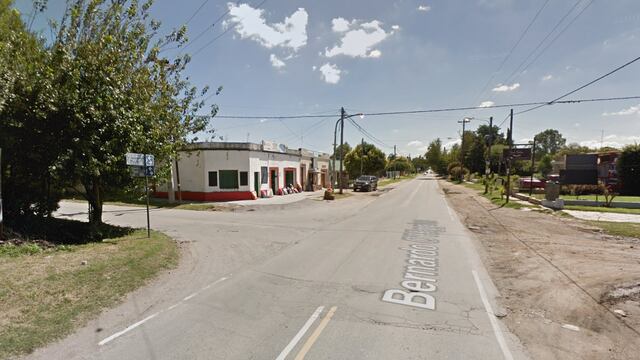 Un motociclista de 49 años murió al chocar contra un poste (Captura Google Street View).