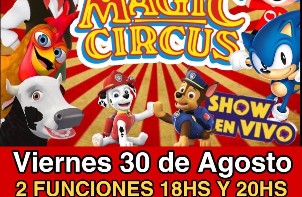 El espectáculo “Magic Circus” se presentará en Gonzales Chaves
