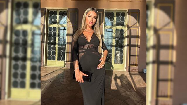 “Con mis chicos”: la tierna foto de Agustina Gandolfo con Lautaro Martínez y Theo aún dentro de la panza