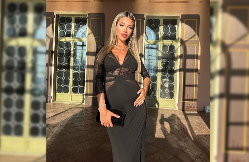 “Con mis chicos”: la tierna foto de Agustina Gandolfo con Lautaro Martínez y Theo aún dentro de la panza