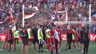 ¡Histórico! Riestra venció a Maipú, logró el ascenso y jugará la Liga Profesional en 2024. (Facundo Luque / La Voz)