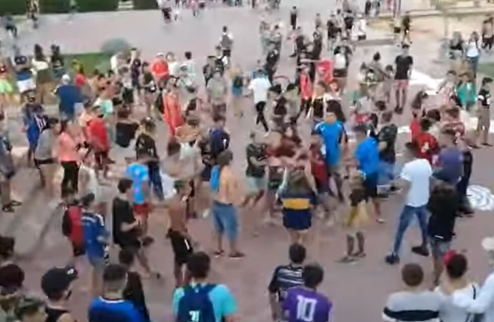 Incidentes en el Parque Central en medio de los festejos de Carnaval