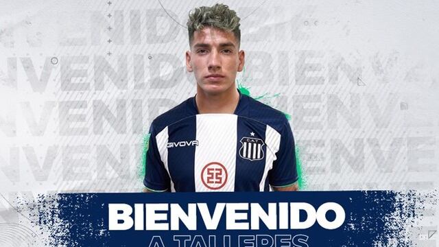 Francisco Álvarez, flamante incorporación de Talleres. (Prensa Talleres)