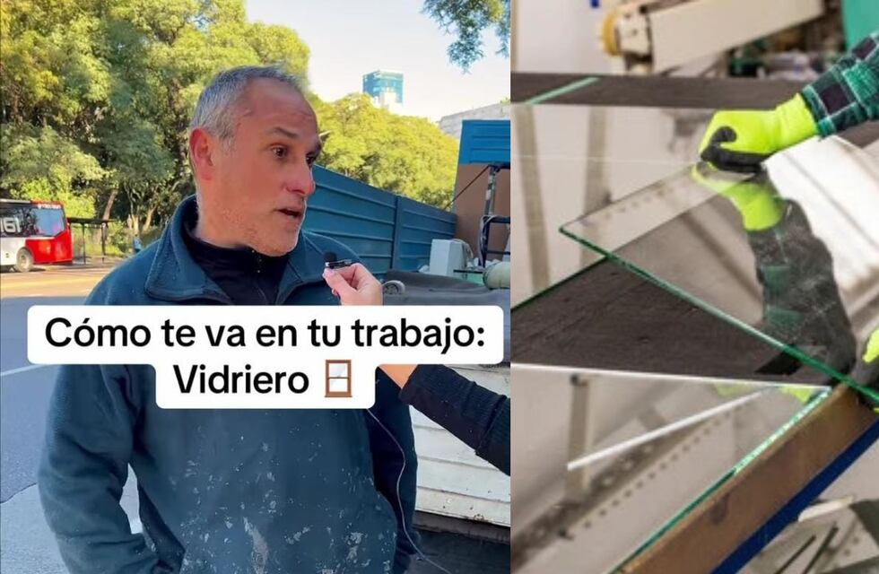 Es cortador de vidrio, trabaja 9 horas diarias y reveló lo que gana por mes: “Me encanta trabajar de lo que hago”