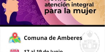Del 17 al 19 de junio, el móvil sanitario brindará mamografías, PAP y test de VPH a mujeres de la zona.