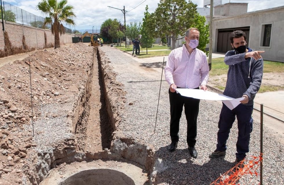 Construyen en Maipú una obra cloacal que benficiará a más de 25.000 vecinos