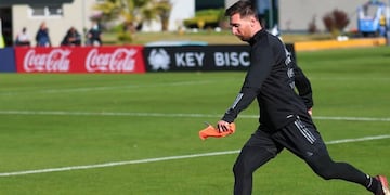 Lionel Messi entrenó con el plantel de la selección argentina en Ezeiza para competir en la fecha de eliminatorias del Mundial de Catar 2022 y la Copa América 2021.