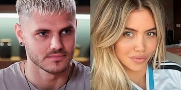 Mauro Icardi vs. Wanda Nara. Foto: captura pantalla