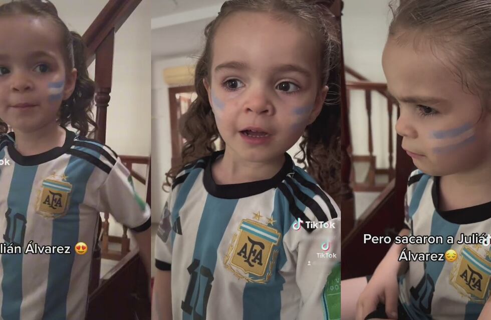 Furor en TikTok por el tierno video de una niña enamorada de Julián Álvarez: “Está guapo”