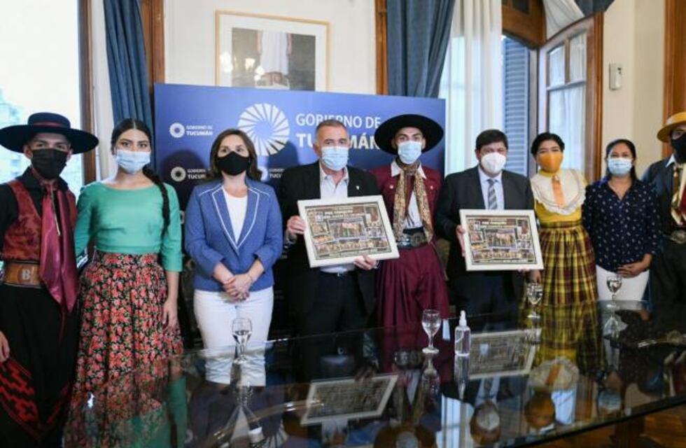 El Ballet Folclórico Yanasu finalista del Pre Cosquín 2022, fue recibido por el gobernador Osvaldo Jaldo