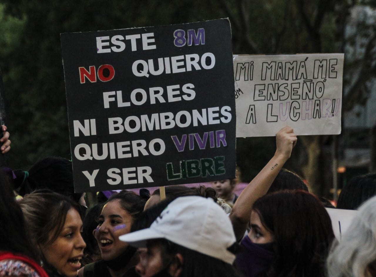 8M: En el Día de la Mujer se realizan marchas en distintos puntos de San Luis