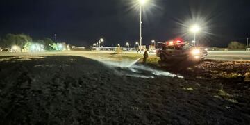 Incendio en la autopista Córdoba - Carlos Paz