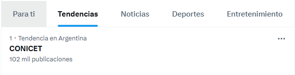 A días del furor del streaming submarino, la palabra Conicet se mantiene como tendencia #1 de Argentina en X.