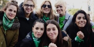 Varias famosas reaccionaron en redes sobre la decisión del Senado. Gentileza: Clarín.