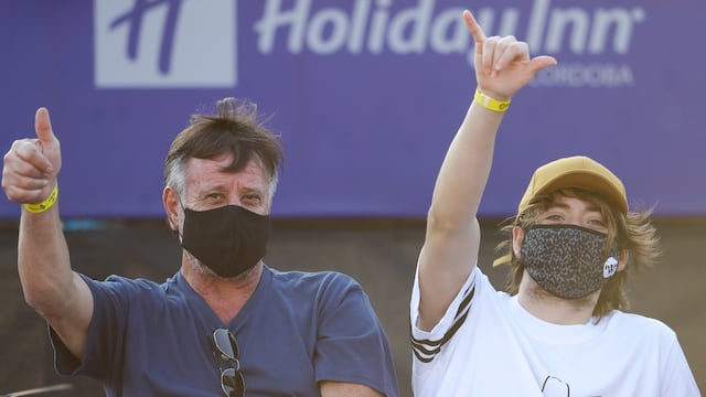 El trapero cordobés fue un hincha más en el Córdoba Open. (Fotos: Córdoba Open)