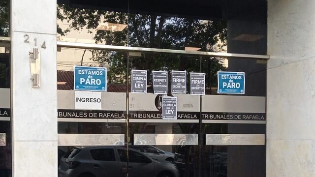 Paro de Judiciales en Rafaela