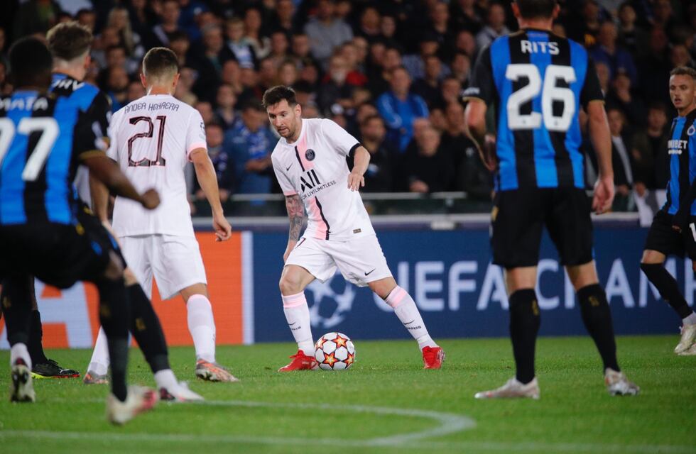 El PSG, con doblete de Lionel Messi, se impuso 4-1 ante el Brujas por la Champions League