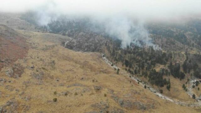 El fuego comenzó esta madrugada  en Intiyaco.
