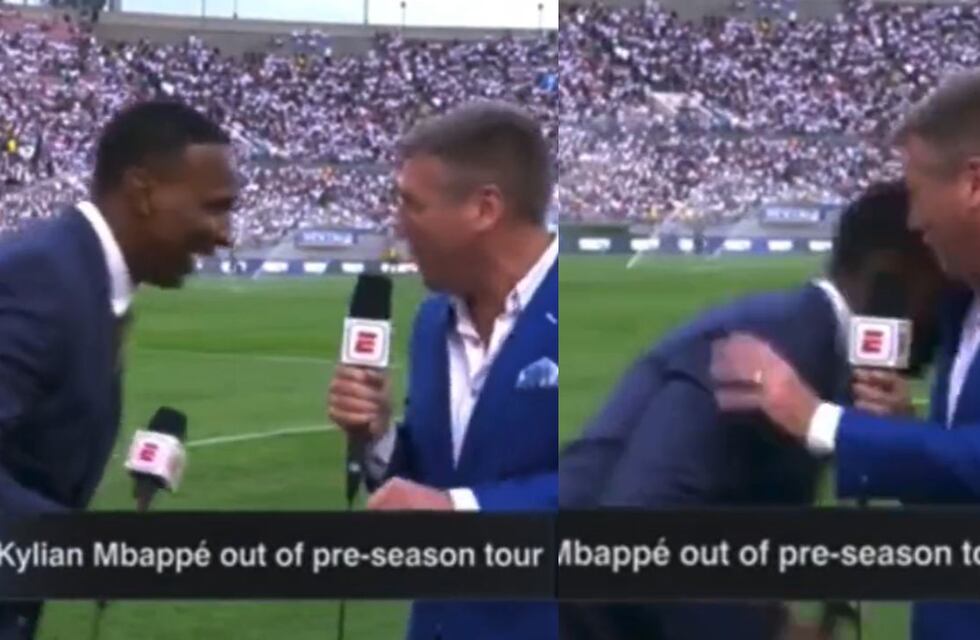Video: se preparaba para comentar Real Madrid-Milan, pero se desplomó en vivo