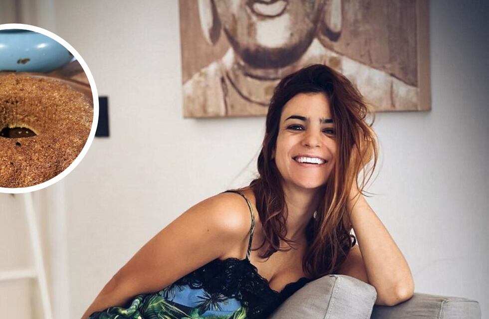 Cómo se hace la receta fácil de torta de banana que Agustina Cherri preparó junto a sus hijos
