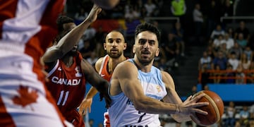 El cordobés Facundo Campazzo, figura de la Selección argentina ante Canadá (Prensa CABB).