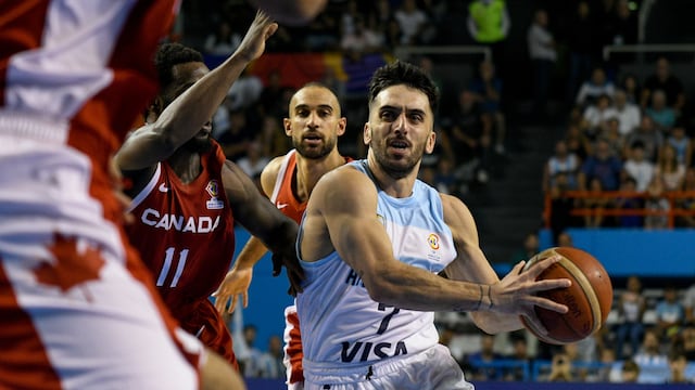 El cordobés Facundo Campazzo, figura de la Selección argentina ante Canadá (Prensa CABB).