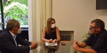 La presidenta del HCD se reunió con el Vicecoordinador del Consejo de Asuntos Económicos del Obispado de Mar del Plata