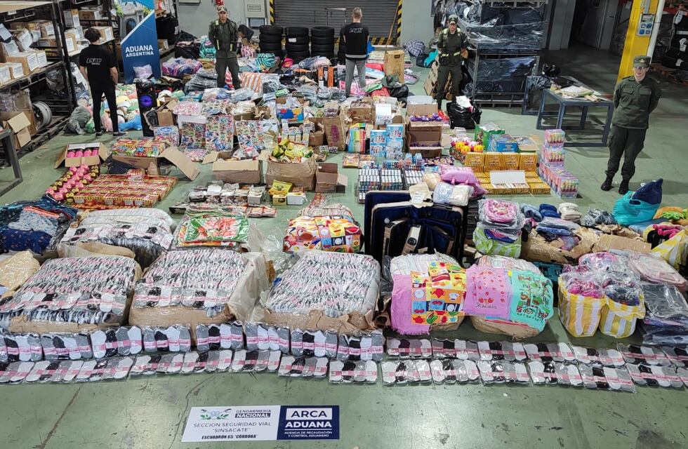 Córdoba: realizaron un secuestro millonario en mercadería de contrabando