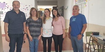 Recorrida de Pablo Garate por instituciones educativas de Tres Arroyos